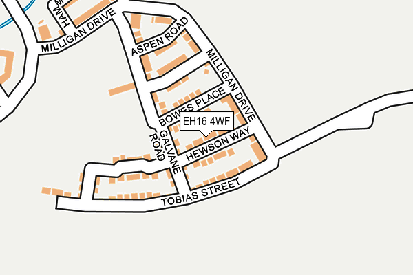 EH16 4WF map - OS OpenMap – Local (Ordnance Survey)