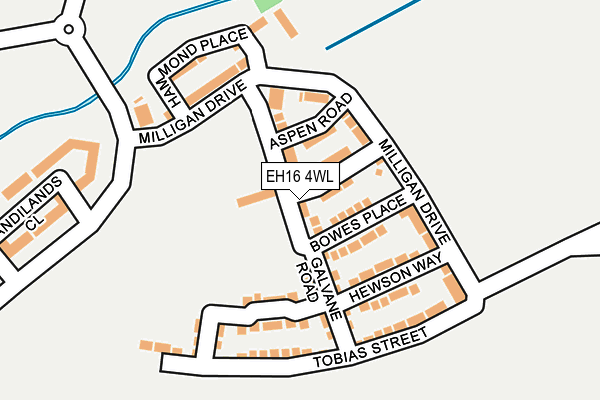 EH16 4WL map - OS OpenMap – Local (Ordnance Survey)