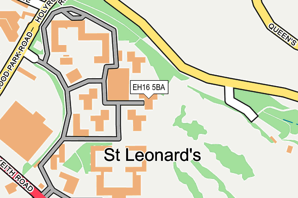 EH16 5BA map - OS OpenMap – Local (Ordnance Survey)