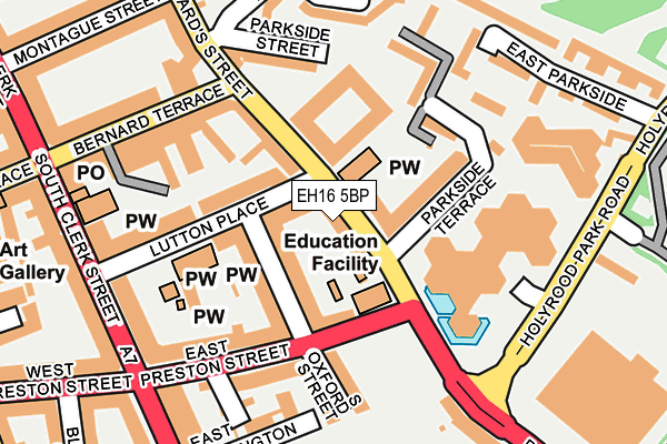 EH16 5BP map - OS OpenMap – Local (Ordnance Survey)