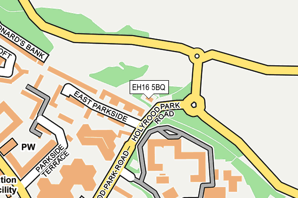 EH16 5BQ map - OS OpenMap – Local (Ordnance Survey)