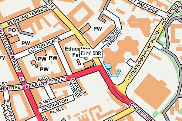 EH16 5BR map - OS OpenMap – Local (Ordnance Survey)