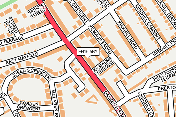 EH16 5BY map - OS OpenMap – Local (Ordnance Survey)