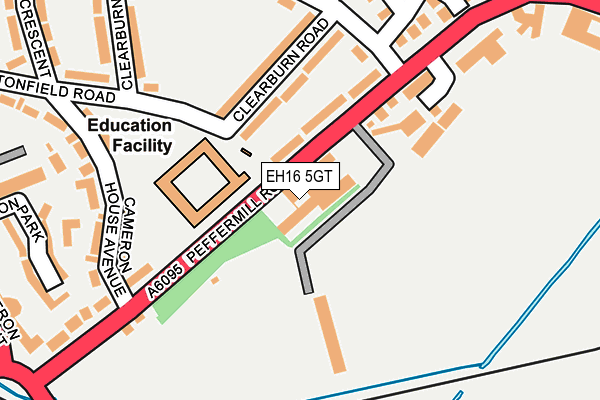 EH16 5GT map - OS OpenMap – Local (Ordnance Survey)
