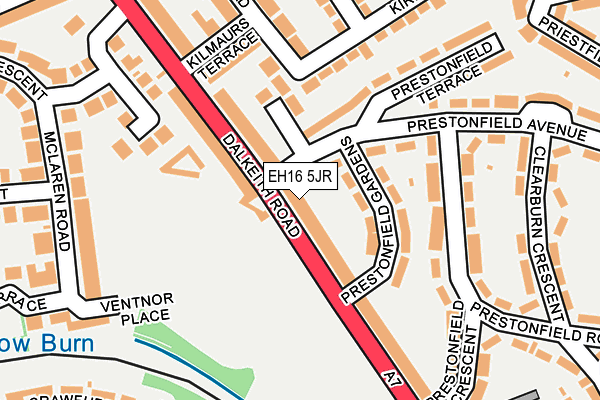EH16 5JR map - OS OpenMap – Local (Ordnance Survey)