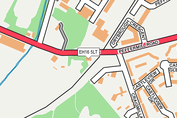 EH16 5LT map - OS OpenMap – Local (Ordnance Survey)