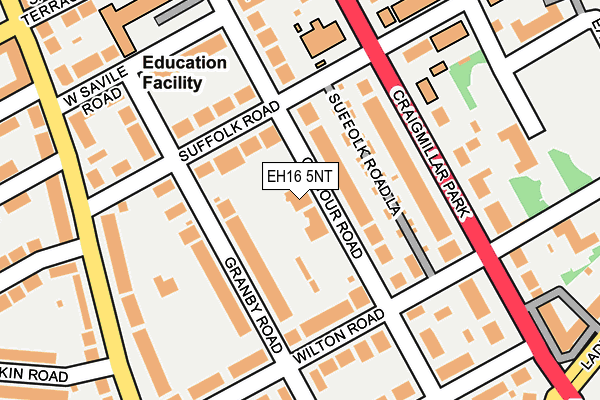 EH16 5NT map - OS OpenMap – Local (Ordnance Survey)