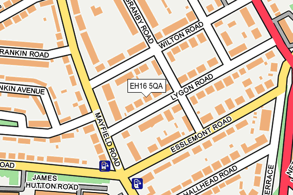 EH16 5QA map - OS OpenMap – Local (Ordnance Survey)