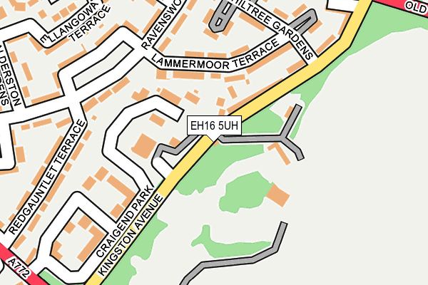 EH16 5UH map - OS OpenMap – Local (Ordnance Survey)