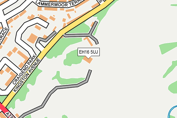 EH16 5UJ map - OS OpenMap – Local (Ordnance Survey)