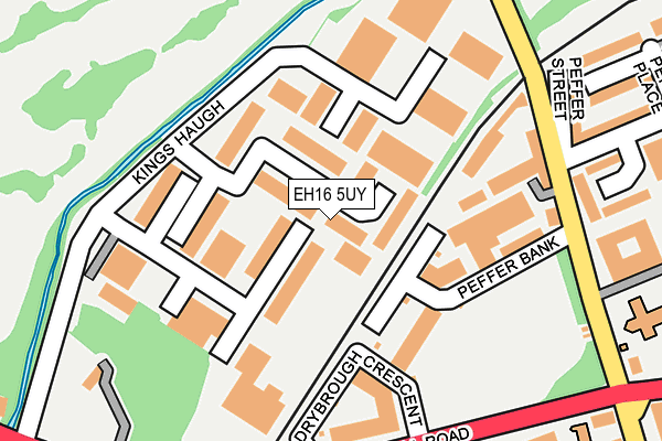 EH16 5UY map - OS OpenMap – Local (Ordnance Survey)