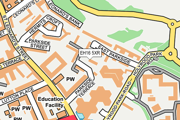 EH16 5XR map - OS OpenMap – Local (Ordnance Survey)