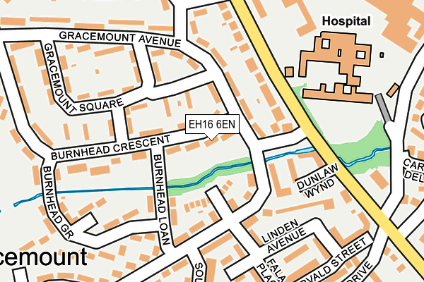 EH16 6EN map - OS OpenMap – Local (Ordnance Survey)