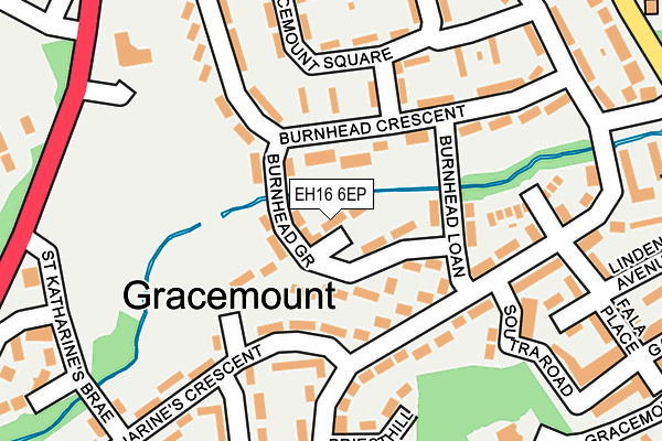 EH16 6EP map - OS OpenMap – Local (Ordnance Survey)