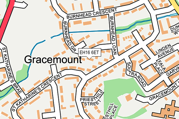 EH16 6ET map - OS OpenMap – Local (Ordnance Survey)