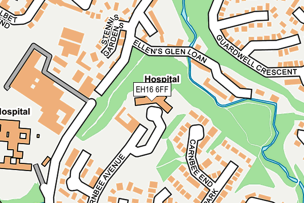 EH16 6FF map - OS OpenMap – Local (Ordnance Survey)