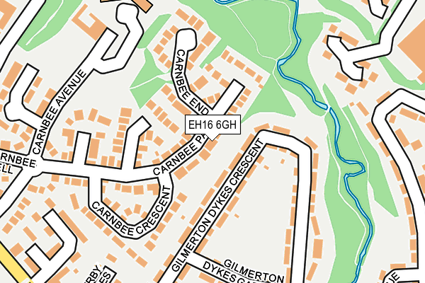 EH16 6GH map - OS OpenMap – Local (Ordnance Survey)