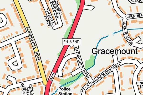 EH16 6ND map - OS OpenMap – Local (Ordnance Survey)