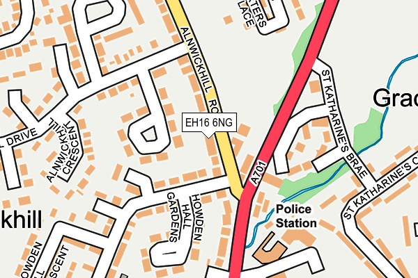 EH16 6NG map - OS OpenMap – Local (Ordnance Survey)
