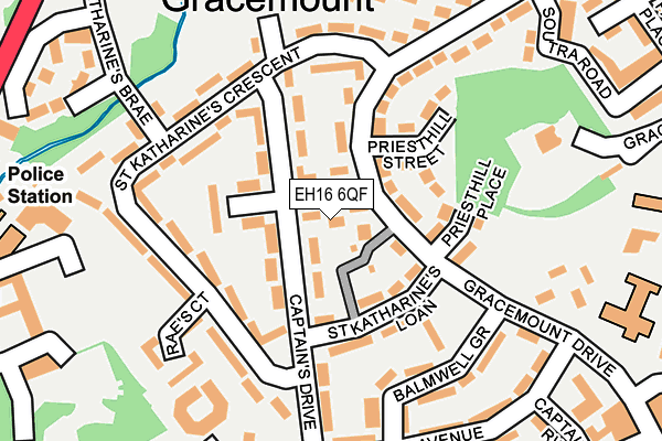 EH16 6QF map - OS OpenMap – Local (Ordnance Survey)