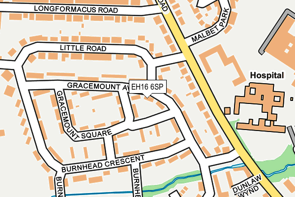 EH16 6SP map - OS OpenMap – Local (Ordnance Survey)