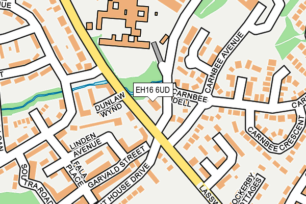 EH16 6UD map - OS OpenMap – Local (Ordnance Survey)