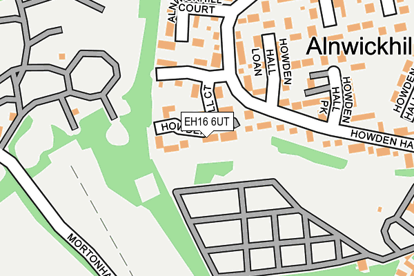 EH16 6UT map - OS OpenMap – Local (Ordnance Survey)