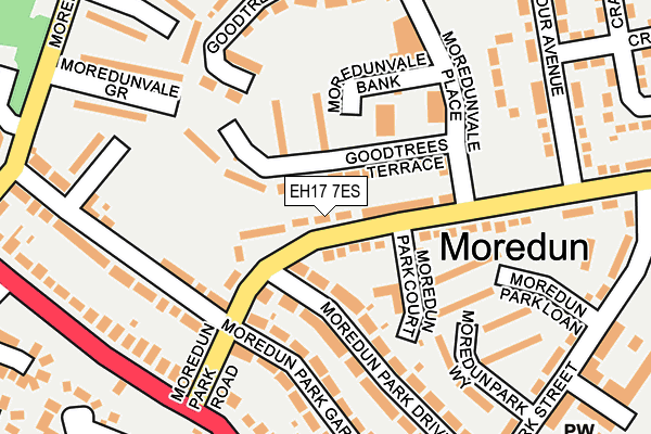 Map of MOREDUN STORE LTD at local scale