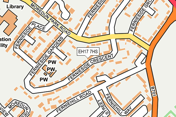 EH17 7HS map - OS OpenMap – Local (Ordnance Survey)