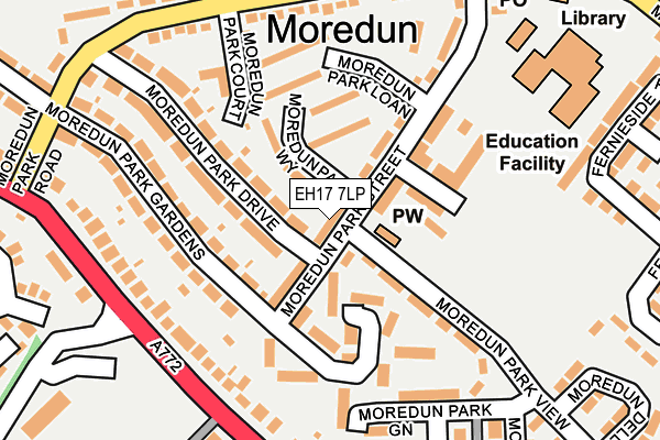 EH17 7LP map - OS OpenMap – Local (Ordnance Survey)