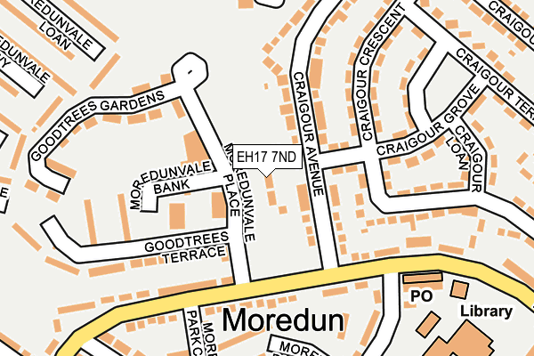 EH17 7ND map - OS OpenMap – Local (Ordnance Survey)