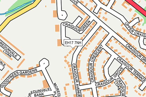 EH17 7NH map - OS OpenMap – Local (Ordnance Survey)