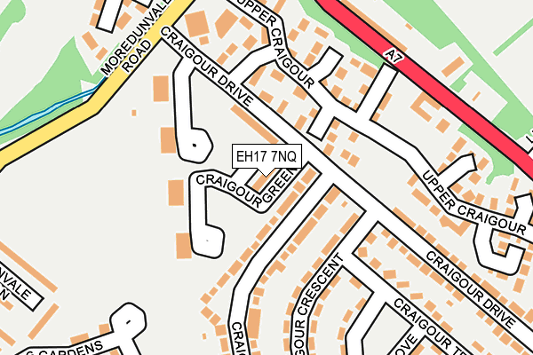 EH17 7NQ map - OS OpenMap – Local (Ordnance Survey)