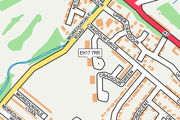 EH17 7RR map - OS OpenMap – Local (Ordnance Survey)