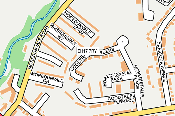 EH17 7RY map - OS OpenMap – Local (Ordnance Survey)
