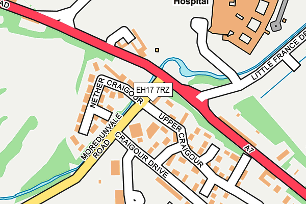 Map of AE LINEN LTD at local scale