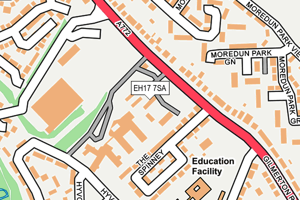EH17 7SA map - OS OpenMap – Local (Ordnance Survey)