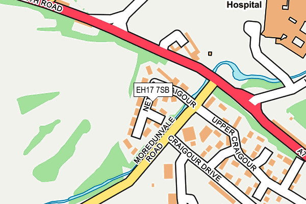 EH17 7SB map - OS OpenMap – Local (Ordnance Survey)