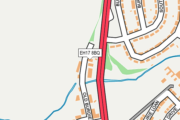 EH17 8BQ map - OS OpenMap – Local (Ordnance Survey)