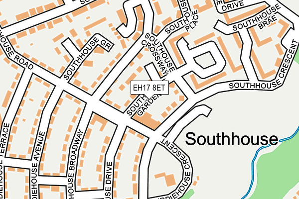 EH17 8ET map - OS OpenMap – Local (Ordnance Survey)