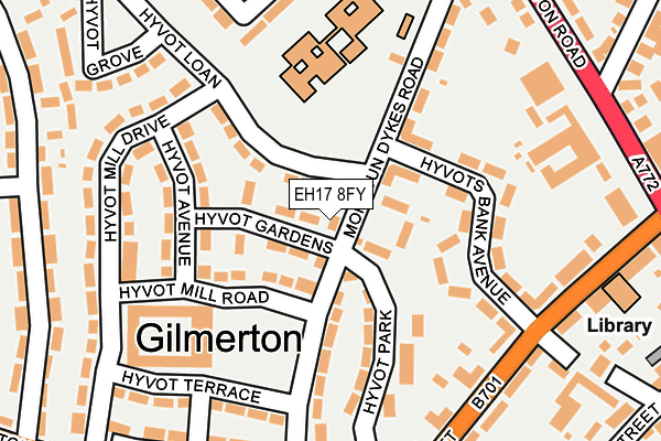 EH17 8FY map - OS OpenMap – Local (Ordnance Survey)