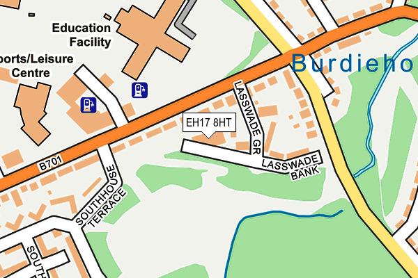 EH17 8HT map - OS OpenMap – Local (Ordnance Survey)