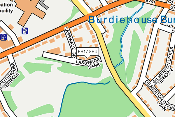 EH17 8HU map - OS OpenMap – Local (Ordnance Survey)