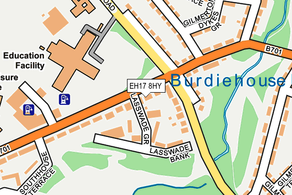 EH17 8HY map - OS OpenMap – Local (Ordnance Survey)