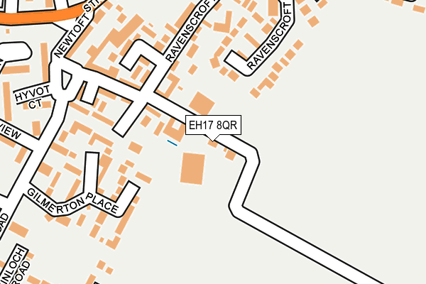 EH17 8QR map - OS OpenMap – Local (Ordnance Survey)