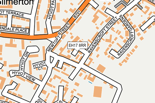 EH17 8RR map - OS OpenMap – Local (Ordnance Survey)