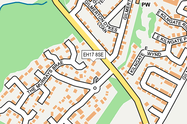 EH17 8SE map - OS OpenMap – Local (Ordnance Survey)