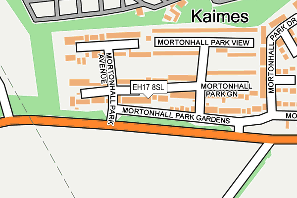 EH17 8SL map - OS OpenMap – Local (Ordnance Survey)