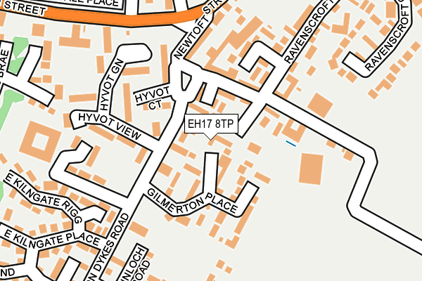 EH17 8TP map - OS OpenMap – Local (Ordnance Survey)