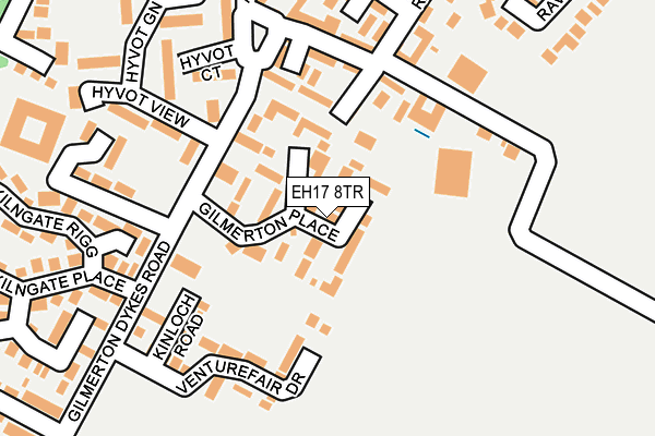 EH17 8TR map - OS OpenMap – Local (Ordnance Survey)